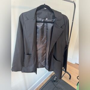 WOMENS BLACK BLAZER SUIT JACKET SIZE XL